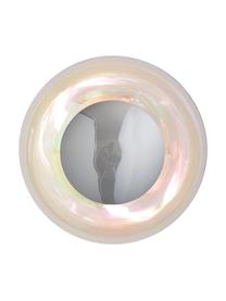 Kleine Wand- und Deckenleuchte Horizon, mundgeblasen, Lampenschirm: Glas, mundgeblasen, Irisierend, Silberfarben, Ø 21 x T 17 cm