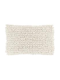 Housse de coussin rectangulaire blanc crème Iona, Beige, larg. 30 x long. 50 cm