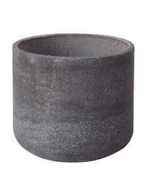 Cache-pot peint à la main gris foncé Cemento, 4 élém., Béton, fibre de verre, Gris foncé, Lot de différentes tailles