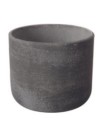 Cache-pot peint à la main gris foncé Cemento, 4 élém., Béton, fibre de verre, Gris foncé, Lot de différentes tailles