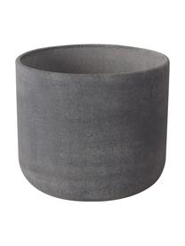 Cache-pot peint à la main gris foncé Cemento, 4 élém., Béton, fibre de verre, Gris foncé, Lot de différentes tailles