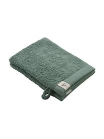 Manoplas de baño de algodón reciclado Blend, 2 uds., Verde, An 16 x L 21 cm