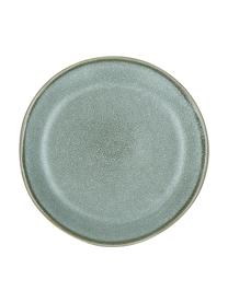 Platos postre de gres Neboa, 4 uds., Gres, Gris, azul, Ø 22 x Al 3 cm