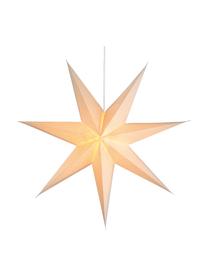 Gwiazda świetlna LED z wtyczką Amelia, Papier, Biały, S 60 x W 60 cm