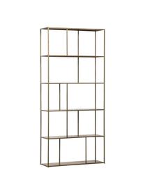 Libreria con finitura antica Valued, Acciaio verniciato, Ottonato, Larg. 90 x Alt. 196 cm