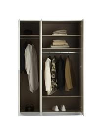 Drehtürenschrank Mia, 3-türig, Holzwerkstoff aus heimischen Hölzern aus nachhaltiger Forstwirtschaft, beschichtet, Grau, B 136 x H 210 cm