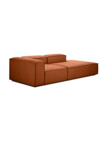 Szezlong modułowy Lennon, Tapicerka: poliester Dzięki tkaninie, Stelaż: lite drewno sosnowe z cer, Nogi: tworzywo sztuczne Materia, Terakotowa tkanina, S 269 x G 119 cm, oparcie lewostronne