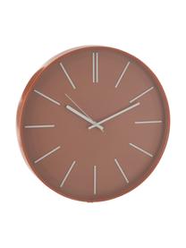 Reloj de pared Alex, Plástico, Terracota, Ø 41 cm