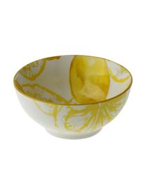 Cuenco Lemon, Porcelana, Blanco, amarillo, Ø 14 x Al 7 cm