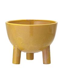 Petit cache-pot jaune Aaren, Grès cérame, Jaune, Ø 15 x haut. 12 cm