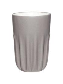 Tazas de cerámica Erlang, 3 pzas., Cerámica, Blanco, negro, gris, Ø 8 x Al 12 cm