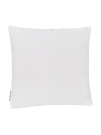 Housse de coussin imprimé floral Agia, Blanc, bleu foncé, bleu ciel, rose, jaune moutarde