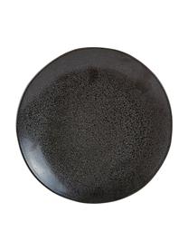 Assiette plate grès cérame anthracite Heban, 4 pièces, Anthracite