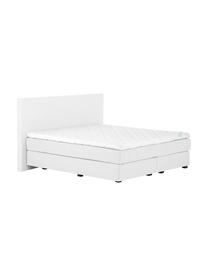 Letto boxspring premium Eliza, Materasso: a molle insacchettate a 7, Piedini: legno di faggio massiccio, Grigio chiaro, 200 x 200