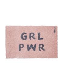 Tappeto per ingresso rosa Girl Power Chantal, Retro: plastica, Rosa, Larg. 50 x Lung. 75 cm