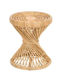 Stolik pomocniczy z rattanu boho Marvel, Naturalny rattan, Brązowy, Ø 40 x W 47 cm