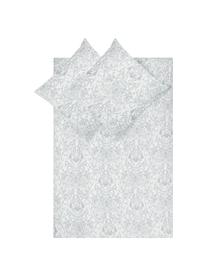 Baumwollsatin-Bettwäsche Grantham mit Paisley-Muster, Webart: Satin Fadendichte 200 TC,, Hellgrau, gemustert, 200 x 200 cm + 2 Kissen 80 x 80 cm