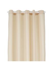 Cortina de baño Coloris, 67% poliéster, 33% algodón
Repelente al agua, no impermeable, Beige, An 180 x L 200 cm