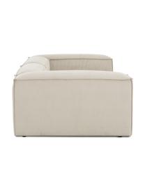 Modulaire bank Lennon (3-zits) van corduroy, Bekleding: corduroy (92% polyester, , Frame: massief grenenhout, FSC-g, Poten: kunststof, Corduroy lichtbeige, B 238 x H 119 cm