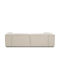 Modulaire bank Lennon (3-zits) van corduroy, Bekleding: corduroy (92% polyester, , Frame: massief grenenhout, FSC-g, Poten: kunststof, Corduroy lichtbeige, B 238 x H 119 cm