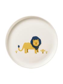Service de table Leo Löwe, 5 élém., Porcelaine Fine Bone China, Blanc, jaune, bleu, Lot de différentes tailles