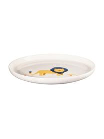 Service de table Leo Löwe, 5 élém., Porcelaine Fine Bone China, Blanc, jaune, bleu, Lot de différentes tailles