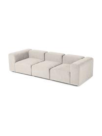 Sofa modułowa Lena (4-osobowa), Tapicerka: tkanina (88% poliester, 1, Stelaż: drewno sosnowe, sklejka, , Nogi: tworzywo sztuczne, Tkanina w odcieniu złamanej bieli, S 284 x G 106 cm