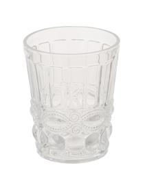 Wassergläser Nobilis in Bunt mit dekorativem Reliefmuster, 6er-Set, Glas, Mehrfarbig, Ø 8 x H 10 cm