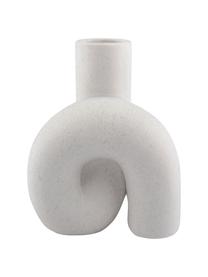 Deko-Vase Tube, Keramik, Weiss, 12 x 16 cm