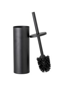 Brosse pour WC acier inoxydable Loupi, Noir, Ø 9 x haut. 38 cm