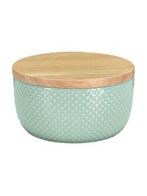 Boîte de rangement salle de bains Dotty, Vert eucalyptus, Ø 11 x haut. 7 cm