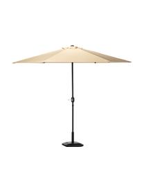 Parasol Basic Sun, Frame: gecoat staal, Bekleding: polyester, Beige, Ø 300 cm x H 230 cm