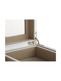 Juwelendoos Taylor met spiegel, Doos: gecoat MDF, Onderzijde: fluweel om het meubilair , Zwart/wit gestreept, B 26 x H 13 cm