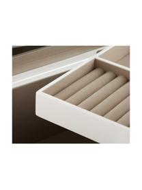 Juwelendoos Taylor met spiegel, Doos: gecoat MDF, Onderzijde: fluweel om het meubilair , Zwart/wit gestreept, B 26 x H 13 cm