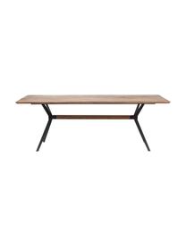 Jedálenský stôl z dubového dreva Downtown, v rôznych veľkostiach, Dubové drevo, čierna, Š 220 x H 100 cm