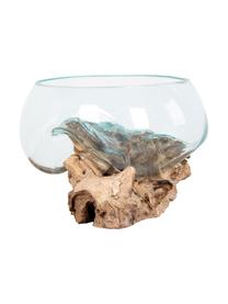 Pieza decorativa Waterdrop, Recipiente: vidrio, Marrón, Transparente, Ø 26 x Al 20 cm