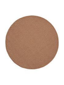 Tapis rond extérieur intérieur terracotta Toronto, 100 % polypropylène, Terre cuite, Ø 120 cm (taille S)