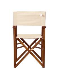 Tuinstoel Hollywood van acaciahout, inklapbaar, Frame: acaciahout, FSC®-gecertif, Bruin, crèmekleurig, B 53 x D 54 cm