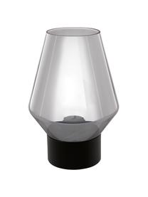 Tischlampe Verelli aus Glas, Lampenschirm: Glas, Grau, Ø 17 x H 25 cm