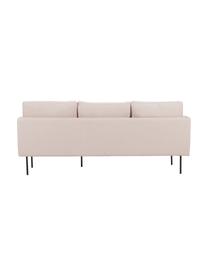 Ecksofa Ramira in Rosa mit Metall-Füßen, Bezug: Polyester 40.000 Scheuert, Gestell: Massives Kiefernholz, Spe, Füße: Metall, pulverbeschichtet, Webstoff Rosa, 192 x 79 cm