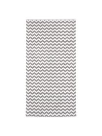 Handdoekenset Liv met zigzag patroon, 3-delig, Taupe, crèmewit, Set met verschillende formaten