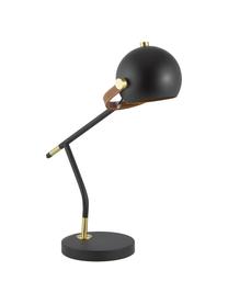 Grande lampe de bureau noire Bow, Noir