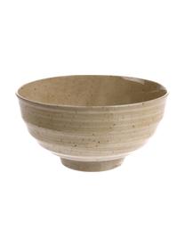 Set 4 ciotole in stile giapponese fatte a mano Japan, Ceramica, Tonalità marrone, Ø 17 x Alt. 8 cm