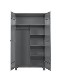 Armoire bois Dennis, Gris foncé