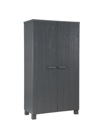 Armoire bois Dennis, Gris foncé