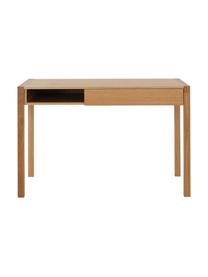 Bureau NewEst met lades, Poten: gelakt eikenhout, Eikenhout, B 119 x H 60 cm