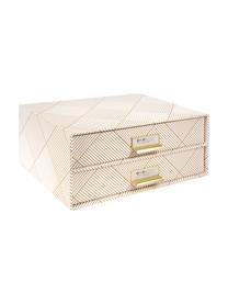 Organizador de escritorio Birger, Organizador: cartón laminado, Dorado, blanco, An 33 x Al 14 cm