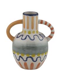 Kleine bemalte Vase Majorelle aus Keramik, Keramik, Mehrfarbig, 13 x 15 cm