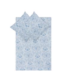 Baumwollsatin-Bettwäsche Grantham mit Paisley-Muster, Webart: Satin Fadendichte 200 TC,, Blau, 200 x 200 cm + 2 Kissen 80 x 80 cm