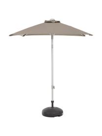 Parasol ogrodowy Elba, Stelaż i podpora: aluminium Pokrycie: taupe, S 150 x W 250 cm